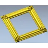 Квадратный барочный багет - 3D модель STL для ЧПУ