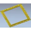 Квадратная барочная рамка - 3D модель STL для ЧПУ