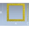 Квадратная барочная рамка - 3D модель STL для ЧПУ