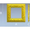 Ornate Square Frame STL for CNC Milling