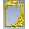 Lily Embrace - decorative frame 3D model STL for CNC
