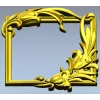Lily Embrace - decorative frame 3D model STL for CNC