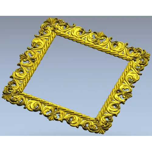 Классическая резная рамка - 3D модель STL для ЧПУ