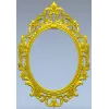 Ornate Oval Rococo Frame STL for CNC