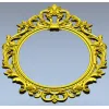 Ornate Oval Rococo Frame STL for CNC