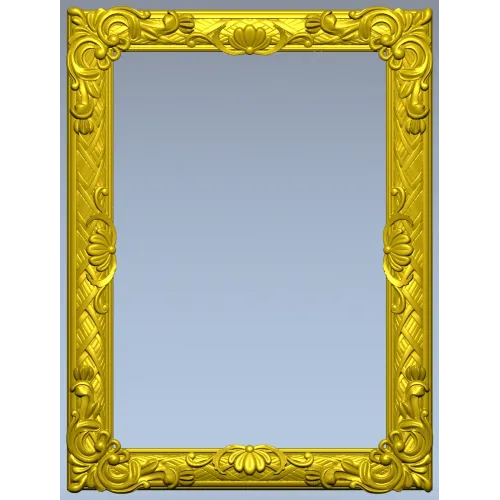 Ornate Baroque Picture Frame STL for CNC
