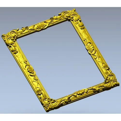 Ornate Baroque Picture Frame STL for CNC