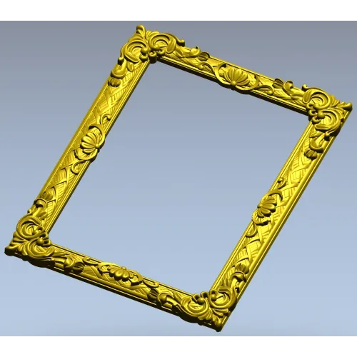 Ornate Baroque Picture Frame STL for CNC
