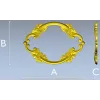 Grapevine Ornamental Oval - STL 3D Model for CNC