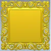 Ornate Baroque Square Frame 3D STL for CNC
