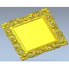 Ornate Baroque Square Frame 3D STL for CNC