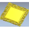 Ornate Baroque Square Frame 3D STL for CNC