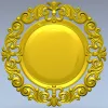 Рококо медальон - 3D модель STL для ЧПУ