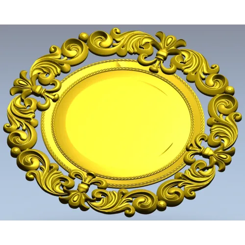 Рококо медальон - 3D модель STL для ЧПУ