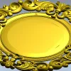 Рококо медальон - 3D модель STL для ЧПУ