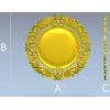 Рококо медальон - 3D модель STL для ЧПУ