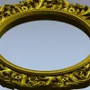 Круглая резная рамка в стиле барокко - STL для ЧПУ