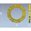 Круглая резная рамка в стиле барокко - STL для ЧПУ