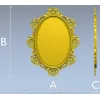 Витиеватая овальная рамка - STL модель для ЧПУ