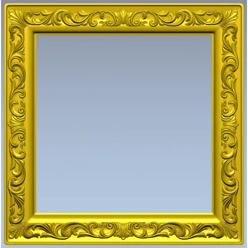 Regal Acanthus Square Frame - STL 3D model for CNC milling
