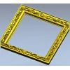Regal Acanthus Square Frame - STL 3D model for CNC milling