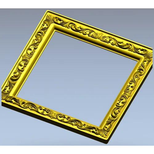 Regal Acanthus Square Frame - STL 3D model for CNC milling