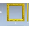 Regal Acanthus Square Frame - STL 3D model for CNC milling