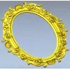 Ornate Oval Frame 3D STL for CNC Milling
