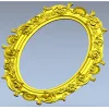 Ornate Oval Frame 3D STL for CNC Milling