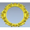 Ornate Oval Frame 3D STL for CNC Milling