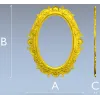 Ornate Oval Frame 3D STL for CNC Milling