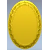 Ornate Oval Frame STL for CNC