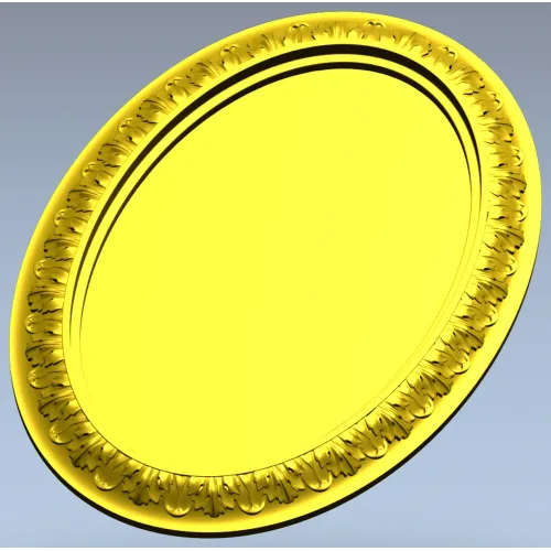 Ornate Oval Frame STL for CNC