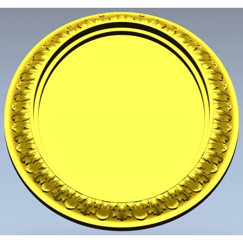 Ornate Oval Frame STL for CNC