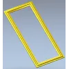 Rectangular Rope-Edge Frame STL for CNC Milling