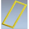Rectangular Rope-Edge Frame STL for CNC Milling