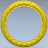 Круглая резная рамка - 3D модель STL для ЧПУ фрезера
