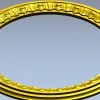 Круглая резная рамка - 3D модель STL для ЧПУ фрезера