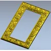 Grapevine Relief Decorative Frame STL for CNC