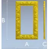 Grapevine Relief Decorative Frame STL for CNC