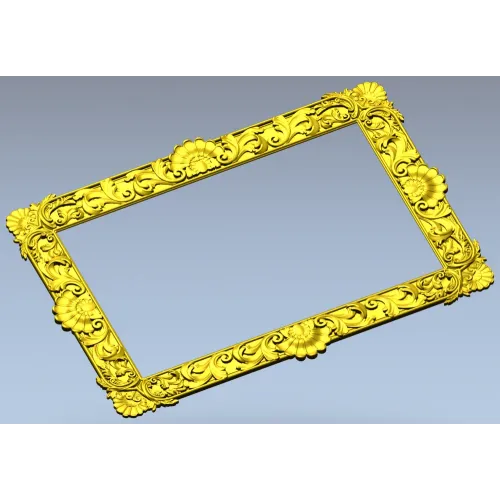 Резная рамка в стиле барокко - 3D модель STL для ЧПУ