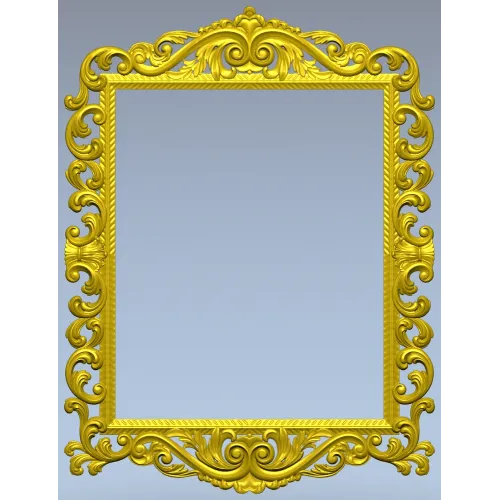 Baroque Acanthus Frame STL for CNC Milling