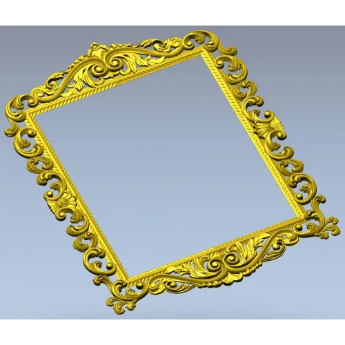 Baroque Acanthus Frame STL for CNC Milling