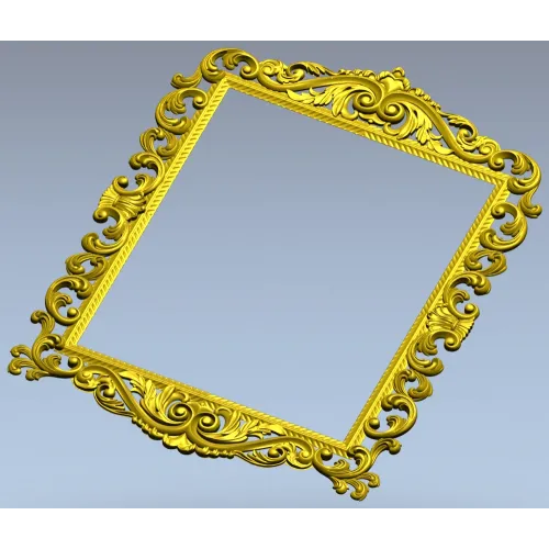 Baroque Acanthus Frame STL for CNC Milling