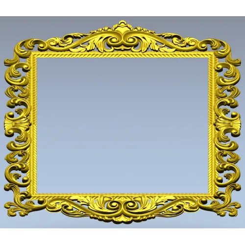 Baroque Acanthus Frame STL for CNC Milling