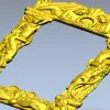 Baroque Mermaid Frame STL for CNC