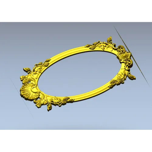 Овальная барочная рамка - 3D модель STL для ЧПУ