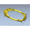 Овальная барочная рамка - 3D модель STL для ЧПУ