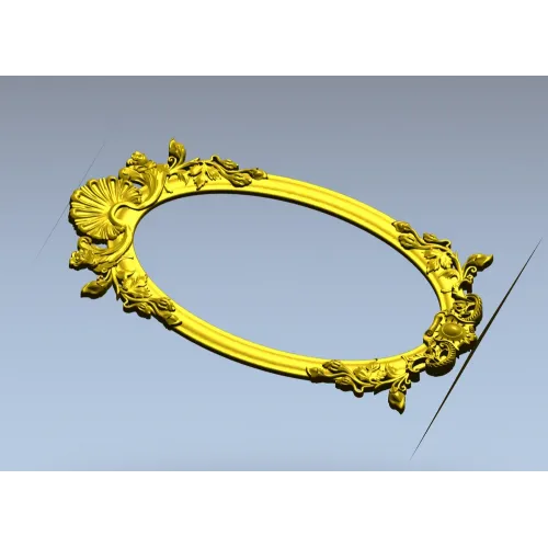 Овальная барочная рамка - 3D модель STL для ЧПУ