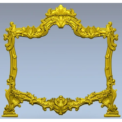 Rococo Shell Frame STL for CNC